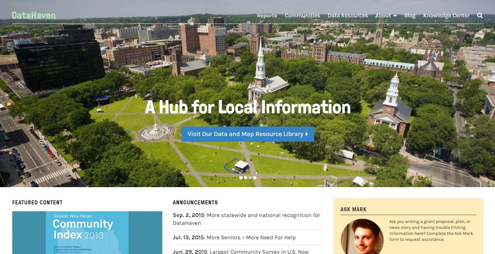 DataHaven home page