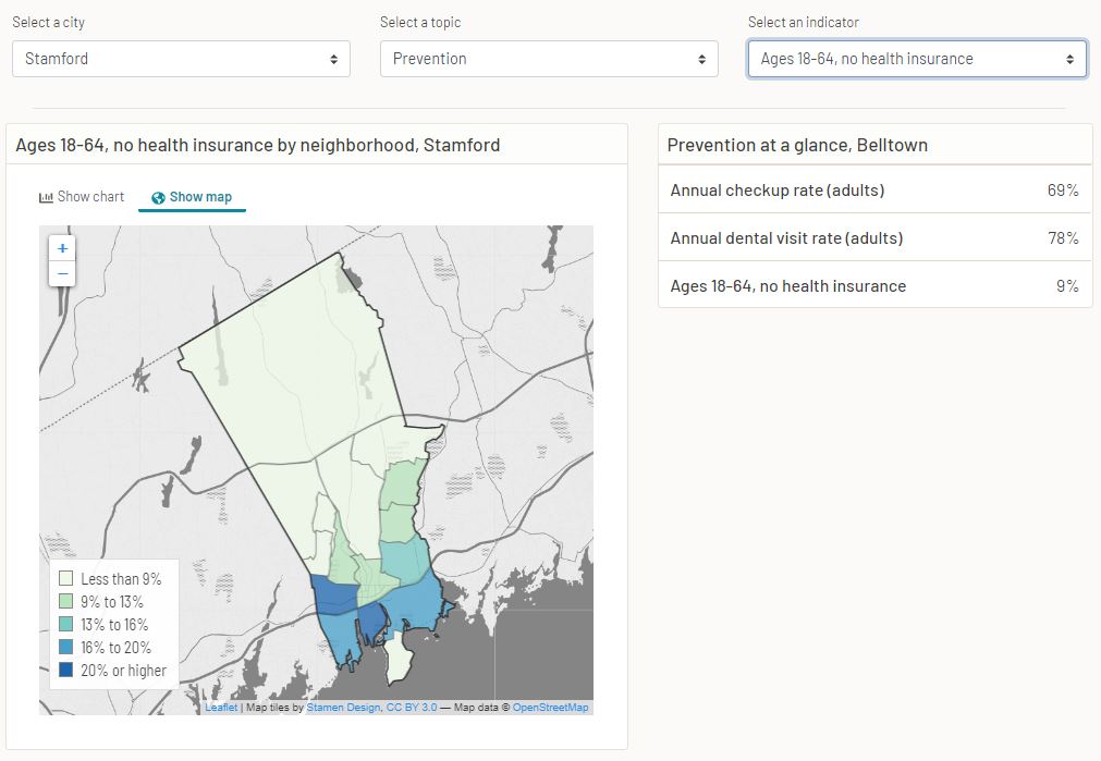 datahaven neighborhood data viewer for Connecticut cities