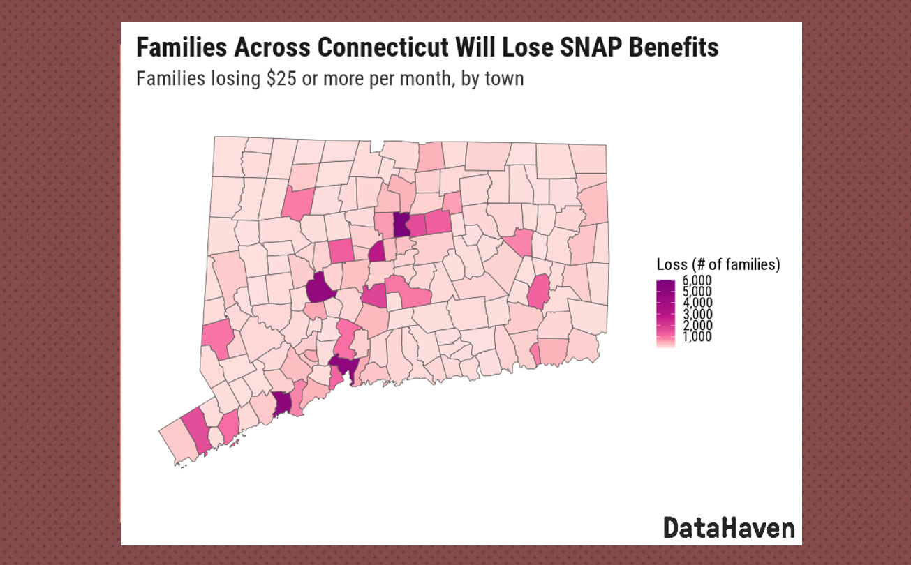 Connecticut estimated SNAP losses by town DataHaven ct data thumbnail