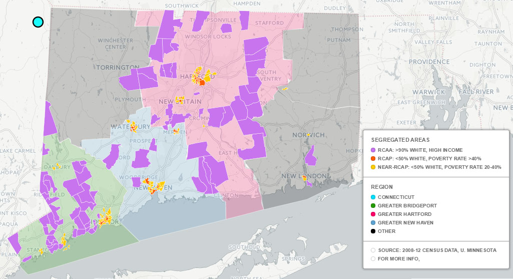 Racially Concentrated Areas of Poverty Connecticut Data by DataHaven