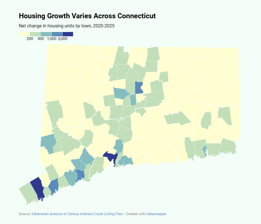 housing map Connecticut 2026 new census data product