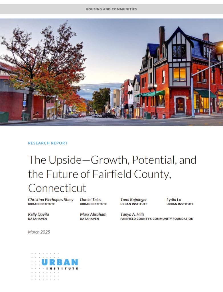 The 2025 "The Upside" report Fairfield County data cover image